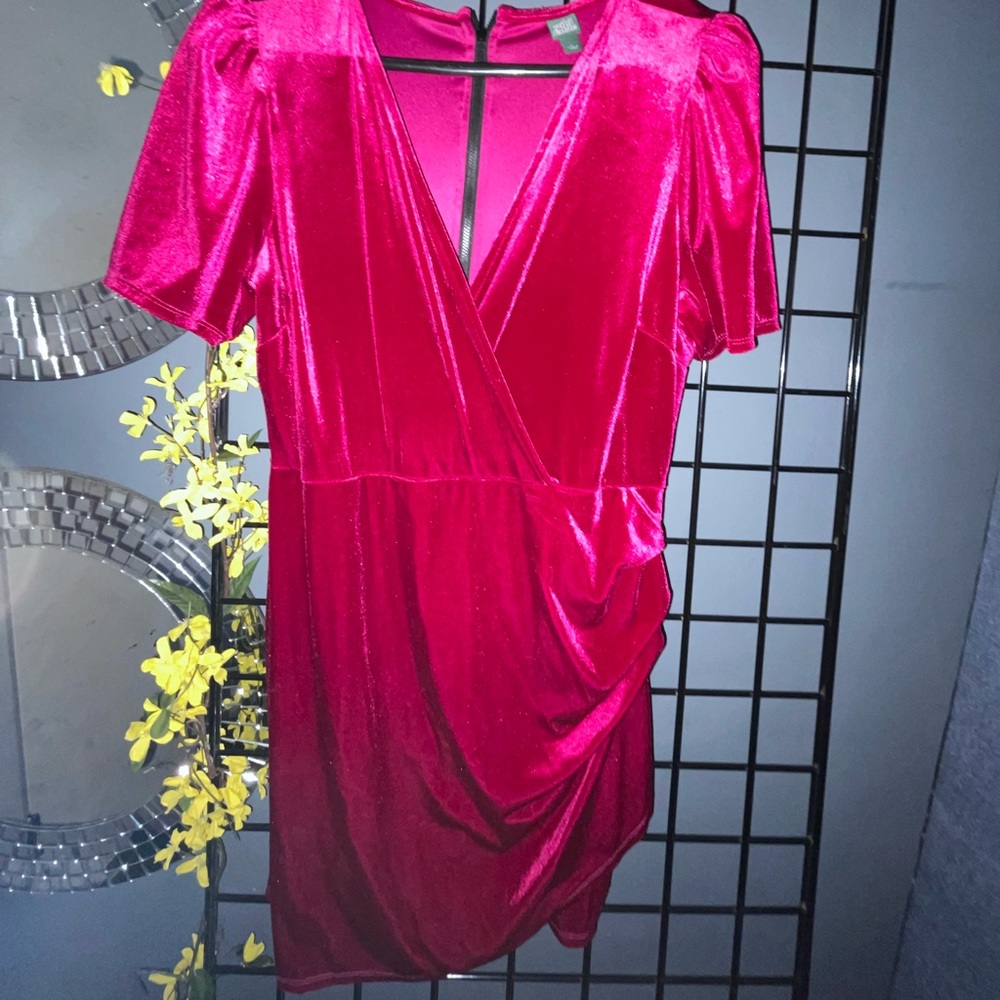 Hot Pink velour dress from Wild Fable at Target